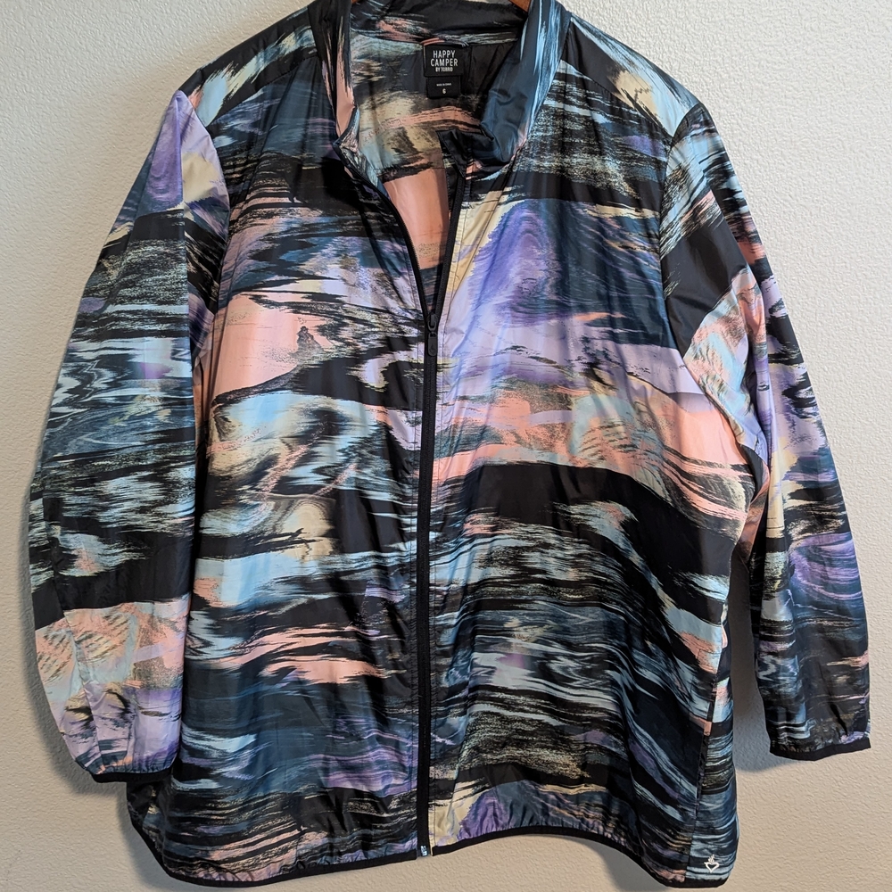 Colorful Abstract Windbreaker Jacket
